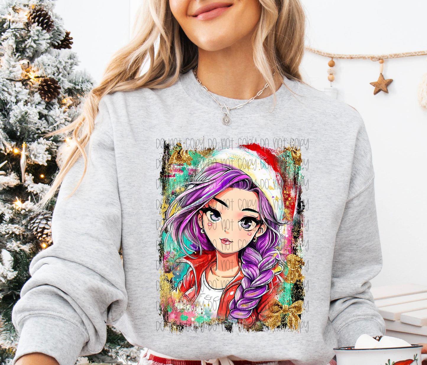 Kpop Christmas Rumi DTF Print