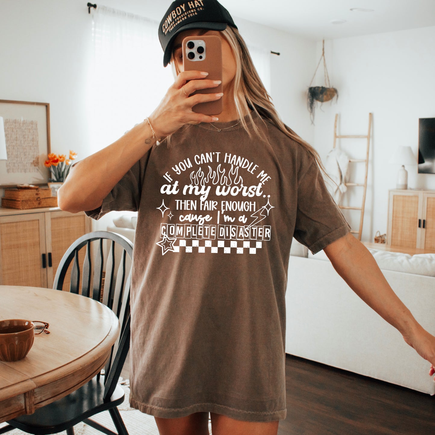 I’m A Complete Disaster (Single Color) DTF Prints