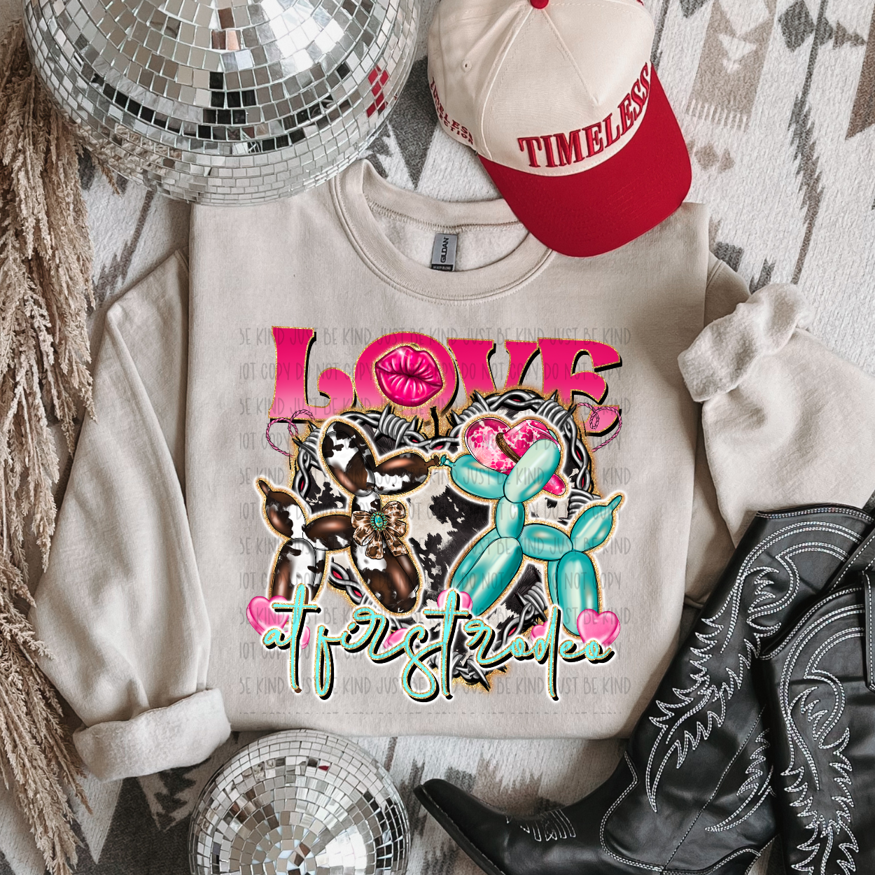 Love At First Rodeo DTF Print