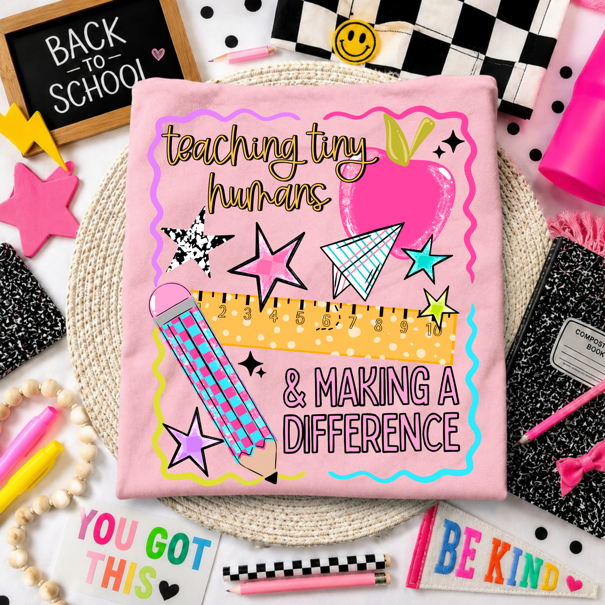 Teaching Tiny Humans & Making A Difference DTF Print