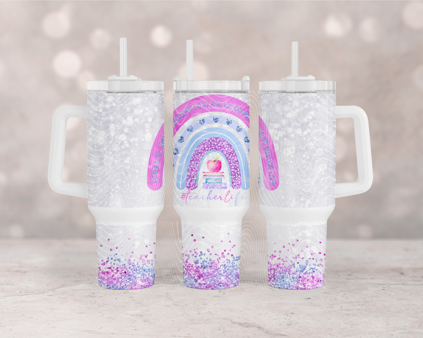 Teacher Life 40 oz Tumbler Prints