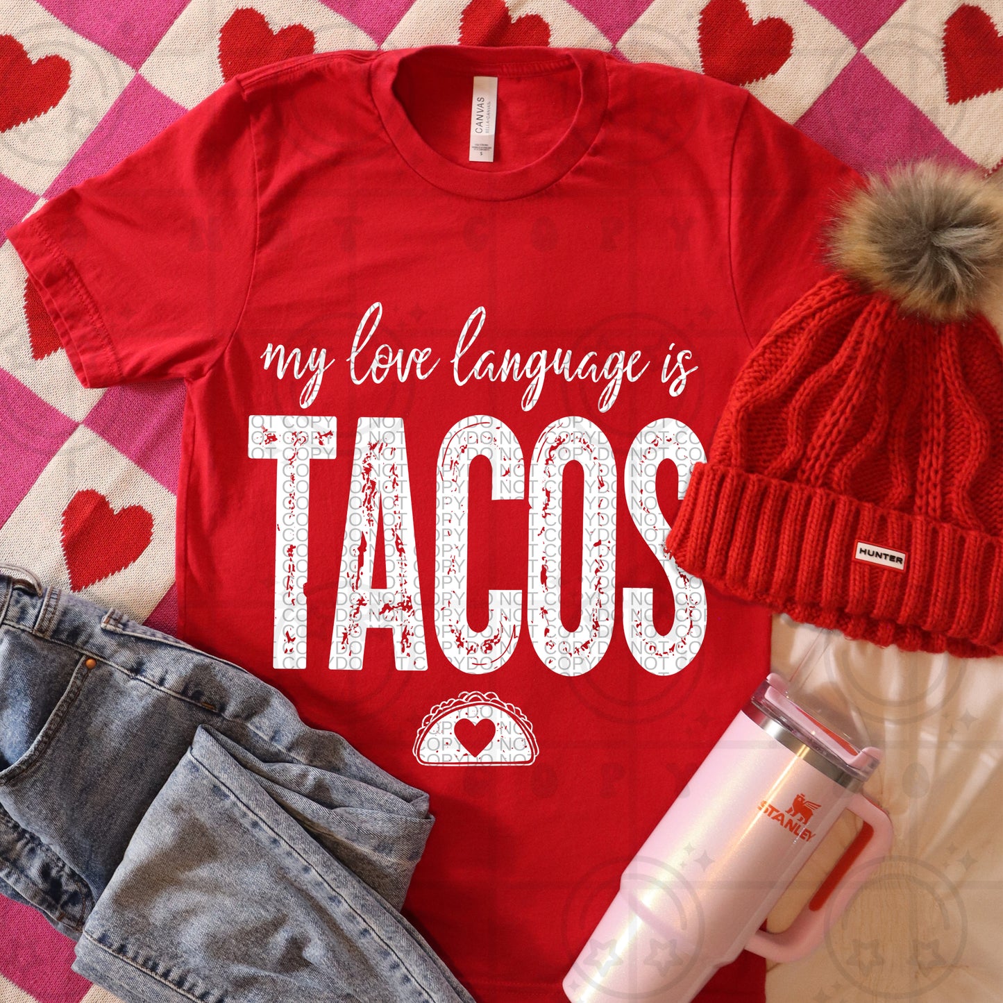 My Love Language Is Tacos DTF Print