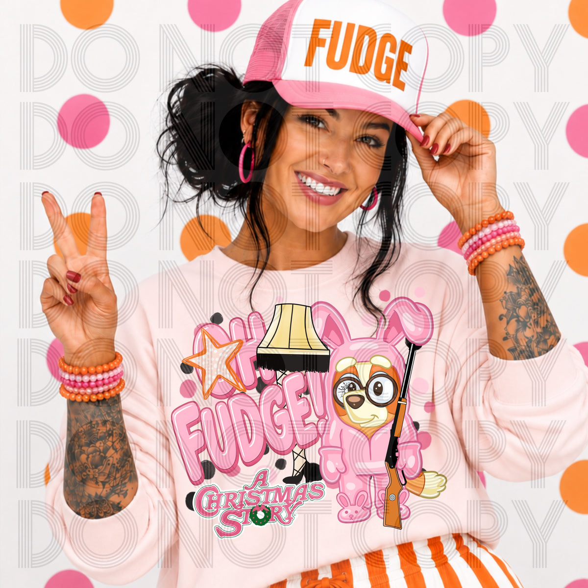 Oh Fudge Bluey DTF Print
