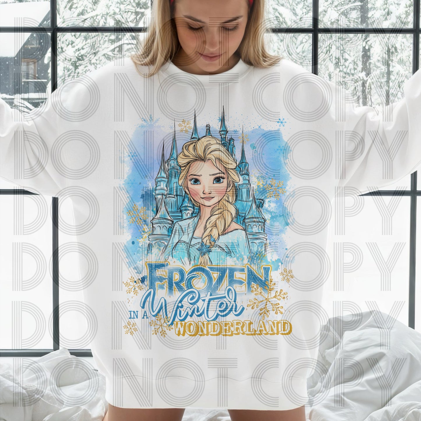 Frozen In A Winter Wonderland DTF Print