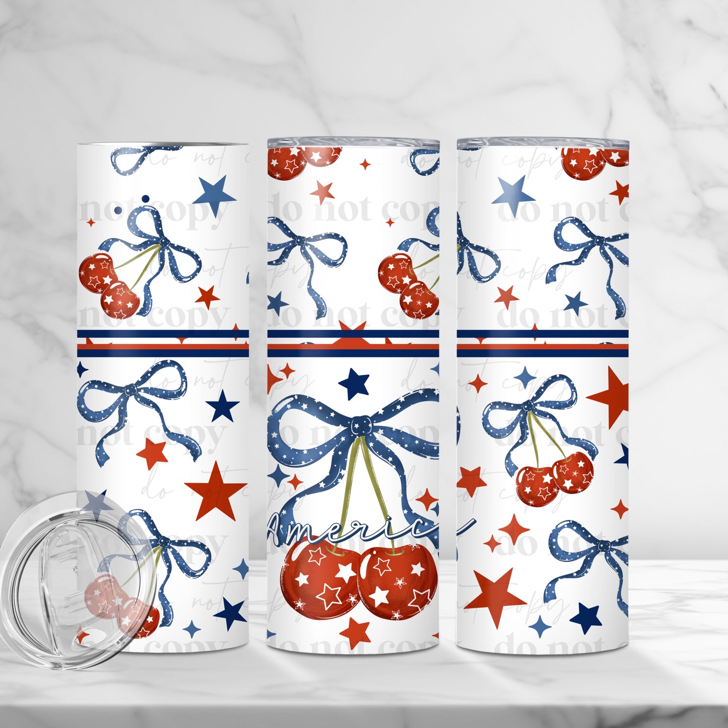 America Cherries Tumbler Wrap