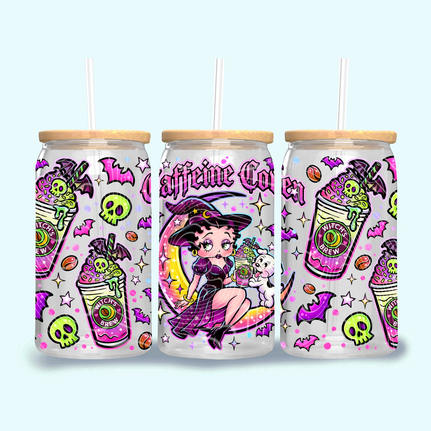 Caffeine Coven BB 16 oz Glass Wrap