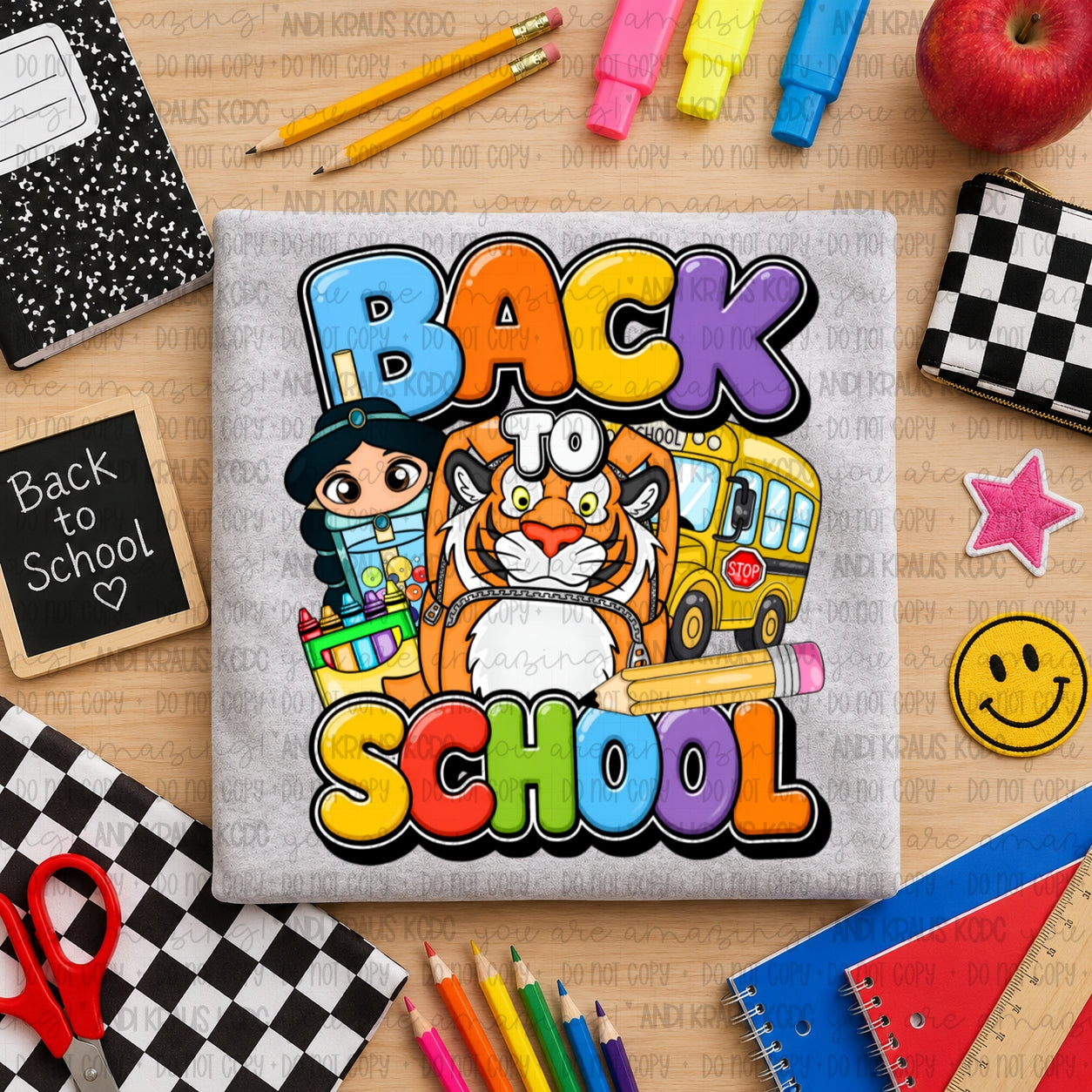 Back To School Jasmine DTF Print