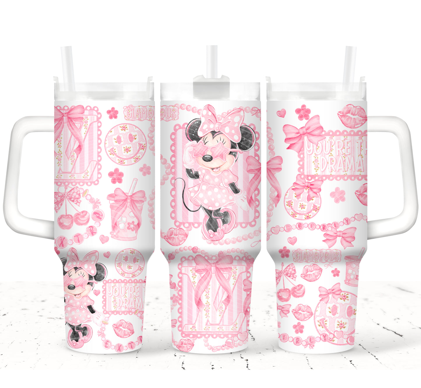 Glamorous Mouse 40 oz Tumbler Prints