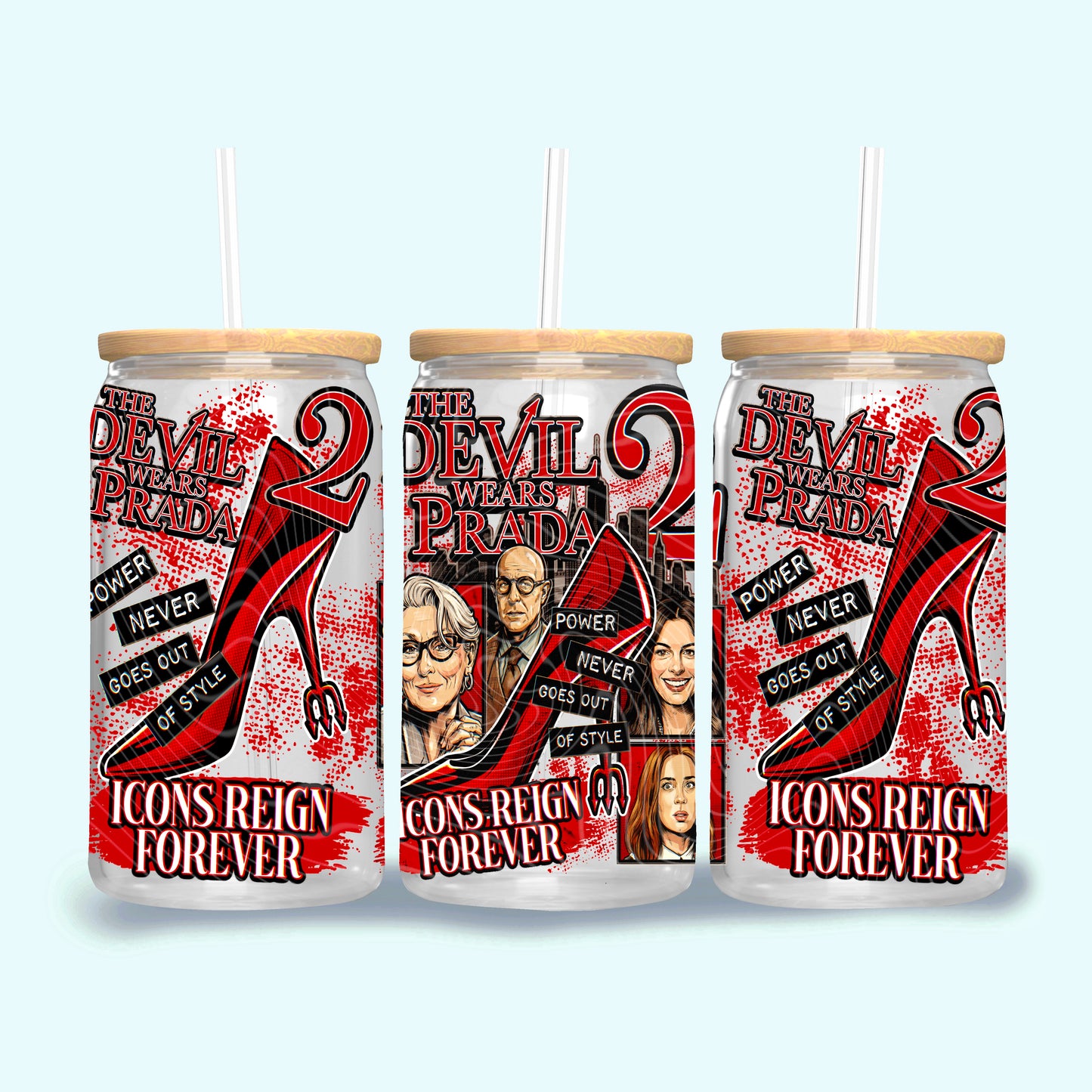 Devil Wears Prada 2 16 oz Glass Wraps