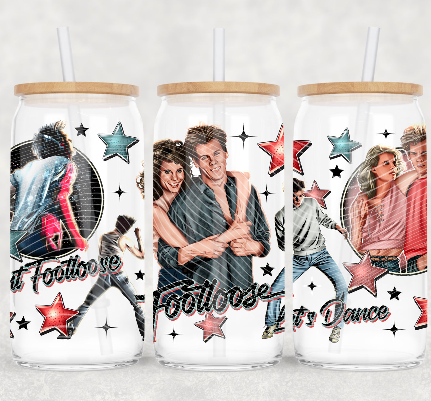 Let’s Dance 16 oz Glass Can Wrap