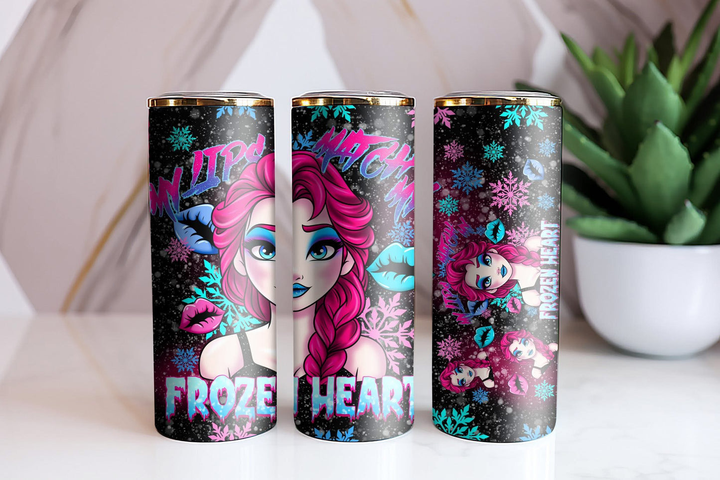 My Lips Match My Frozen Heart Tumbler Wrap