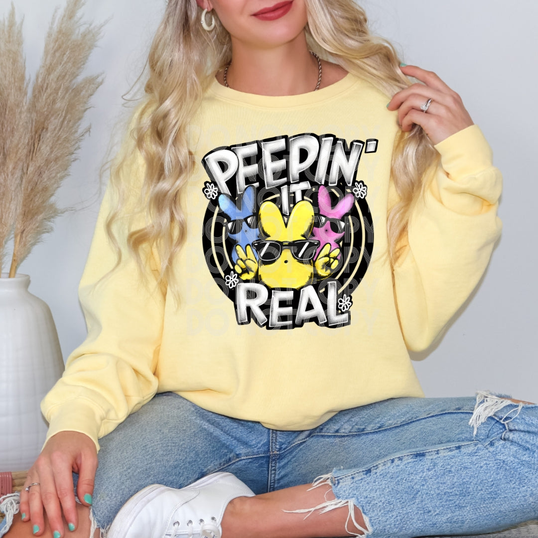 Peepin It Real DTF Print