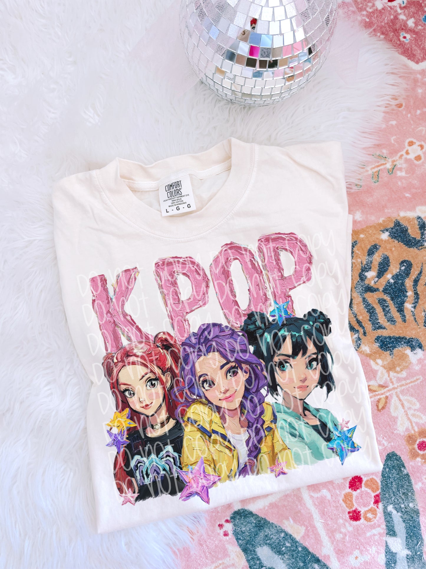 Faux Paint K-Pop Girls DTF Prints