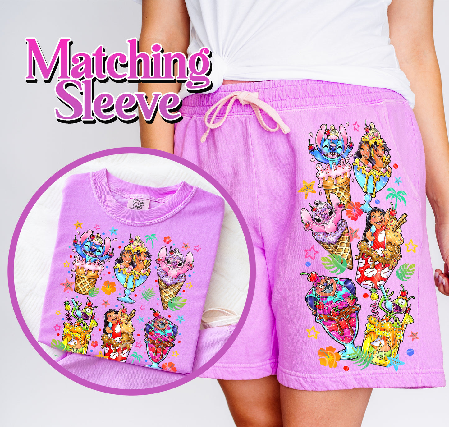 Ice Cream Stitch Family DTF Print
