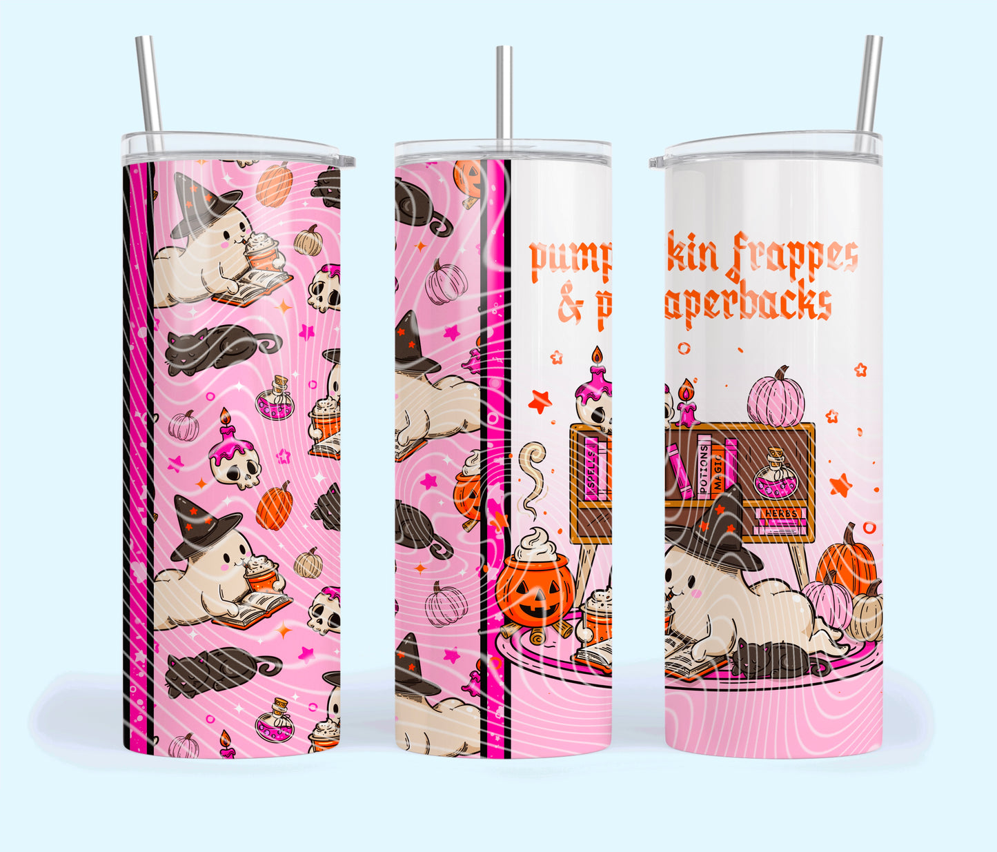 Ghost Pumpkin Frappes and Paperbacks