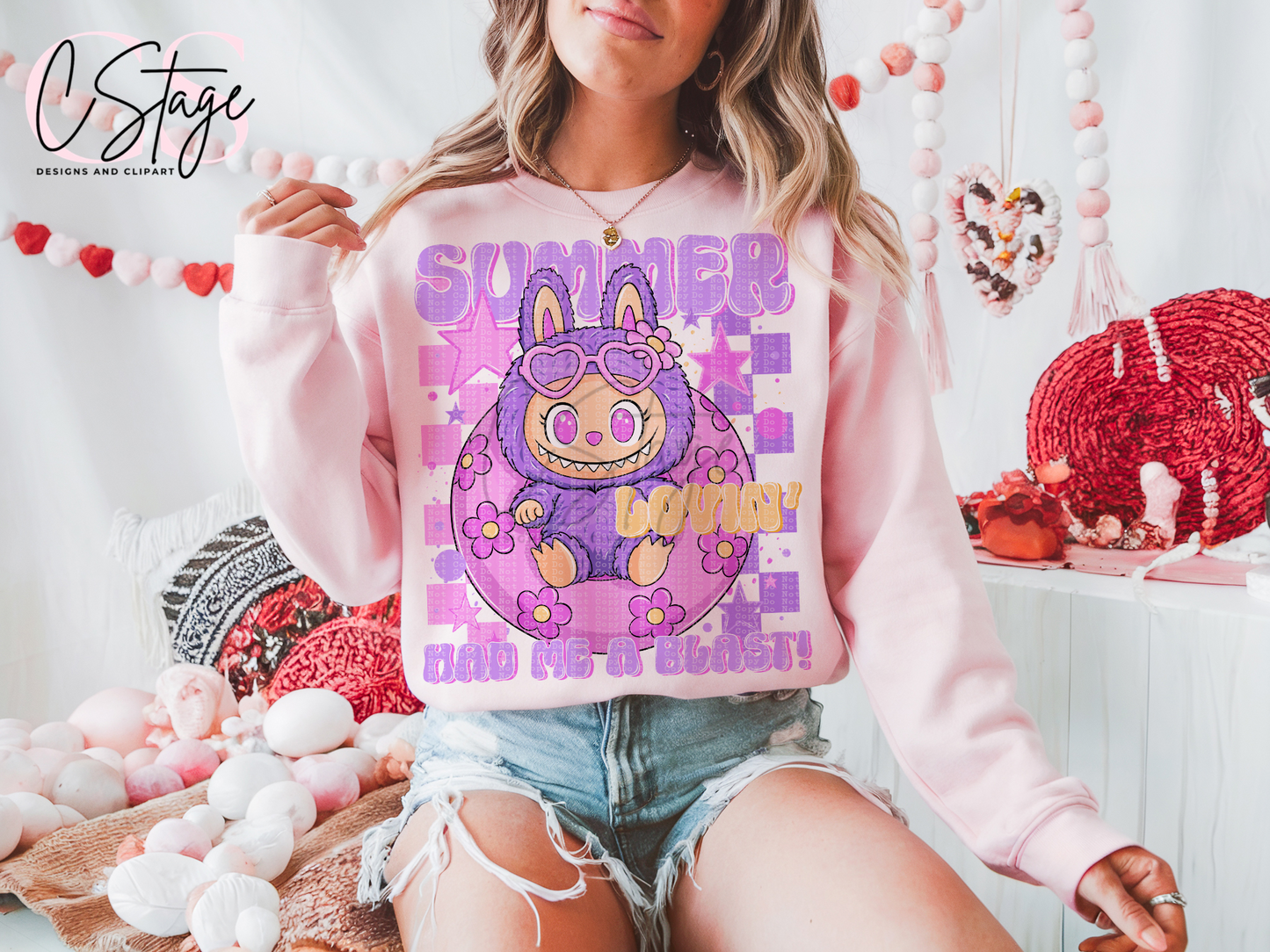 Summer Lovin Labubu DTF Prints