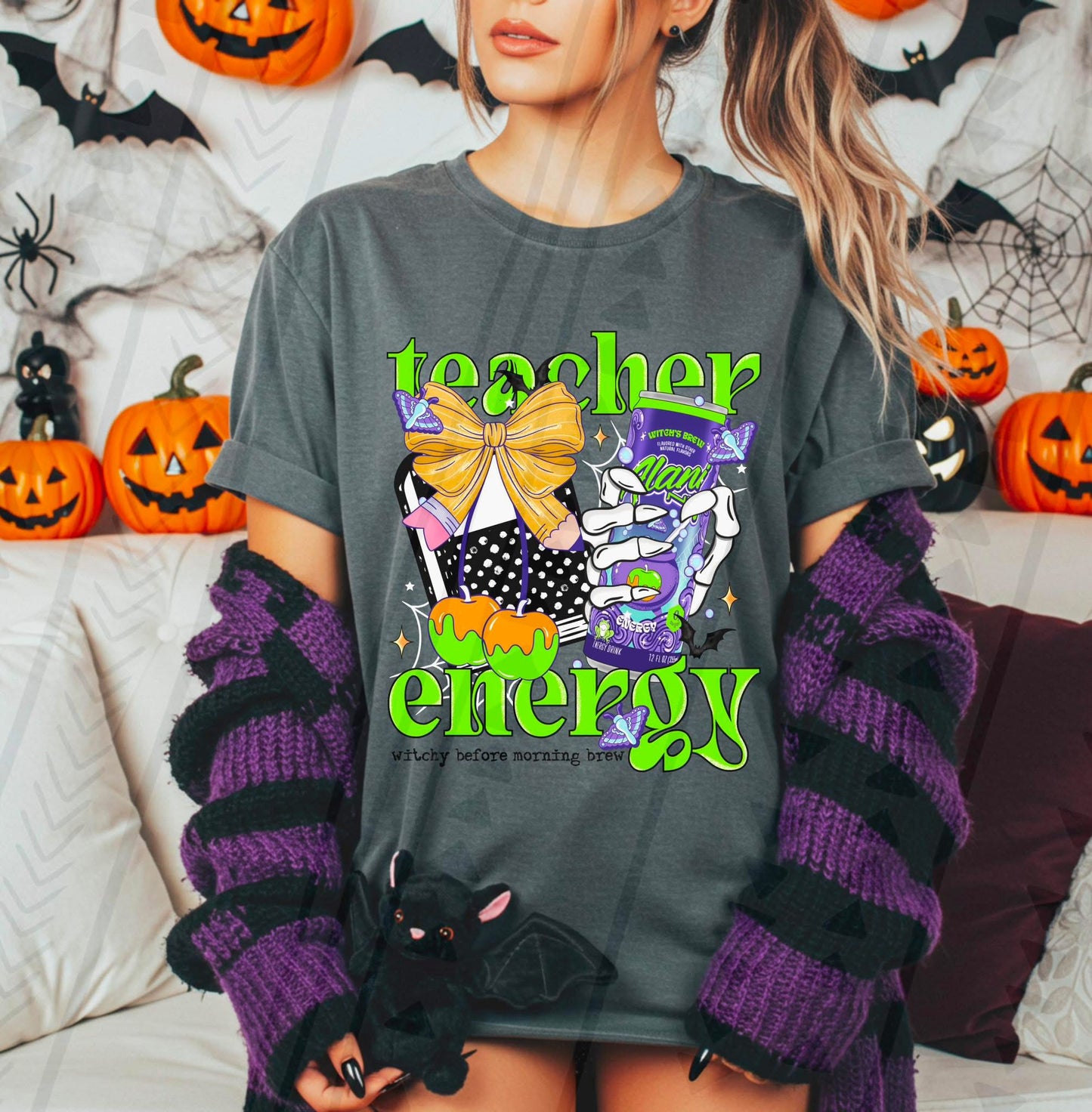 Halloween Teacher Energy DTF Prints