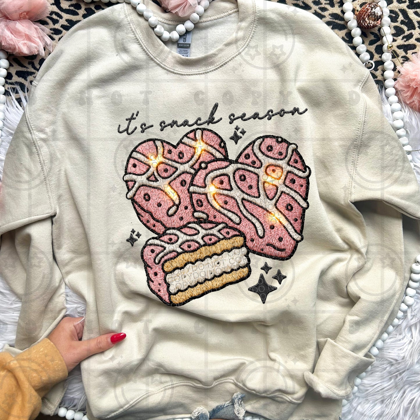 It’s Snack Season Faux Embroidery DTF Prints