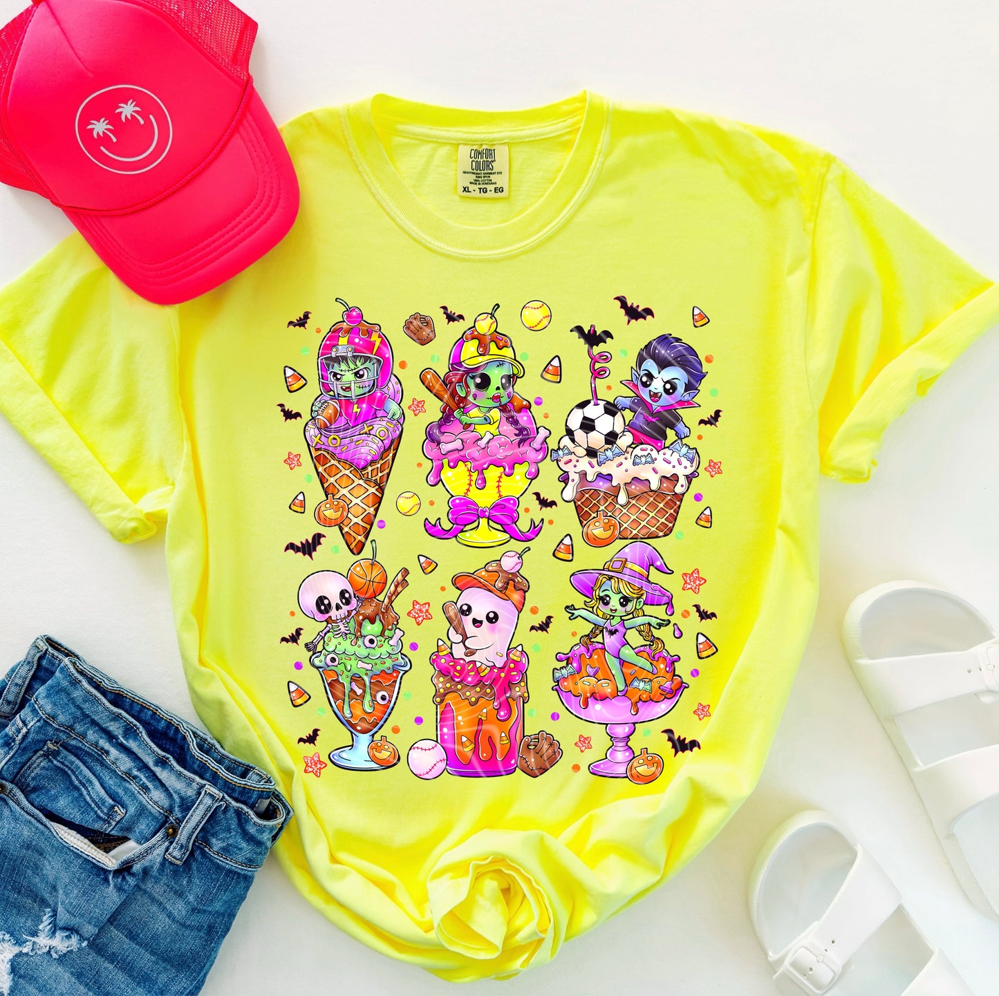Ice Cream Spooky Sports DTF Print