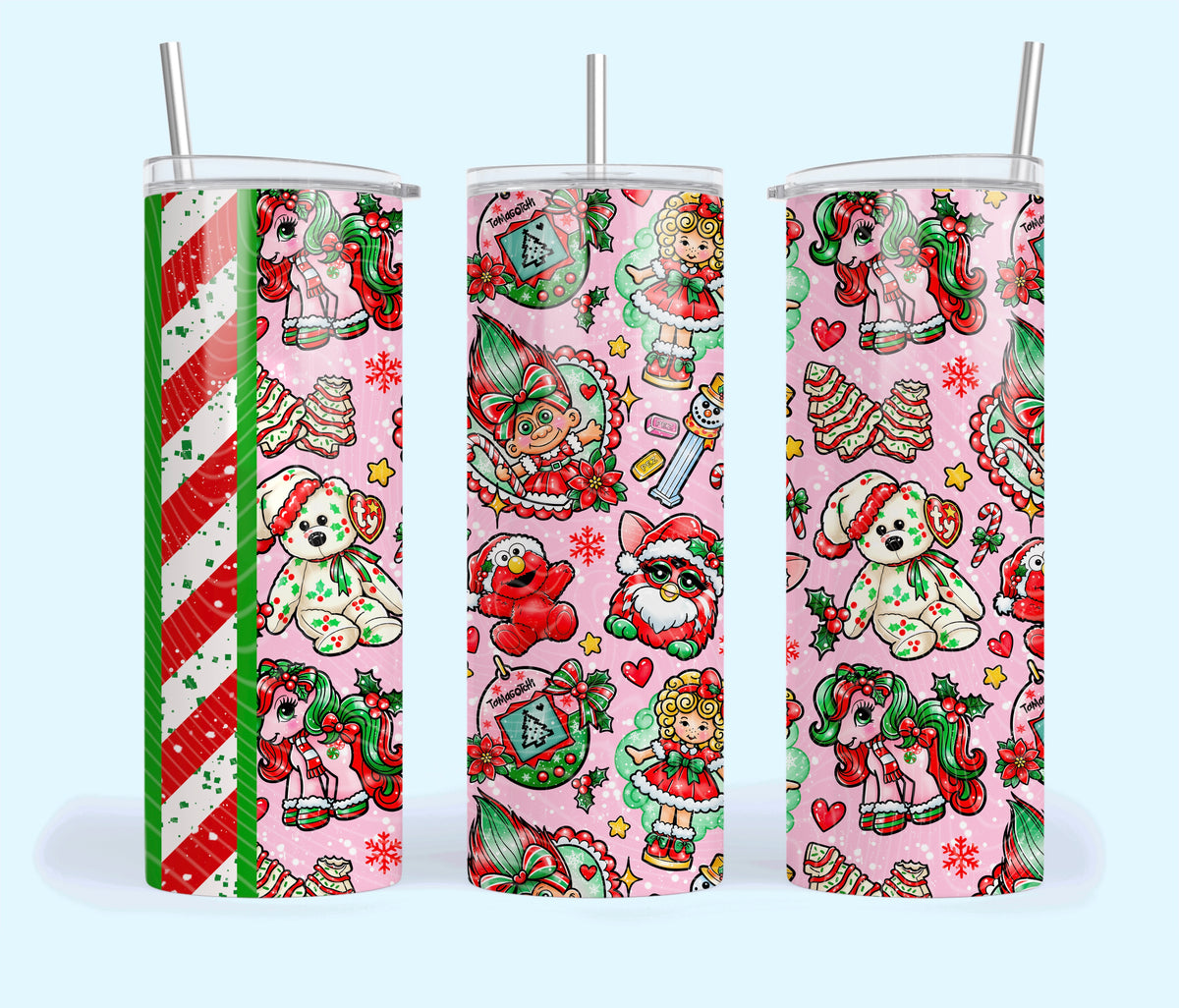 90’s Christmas Tumbler Wrap