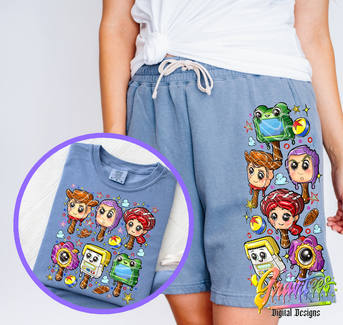 Toy Story Ice Cream DTF Print