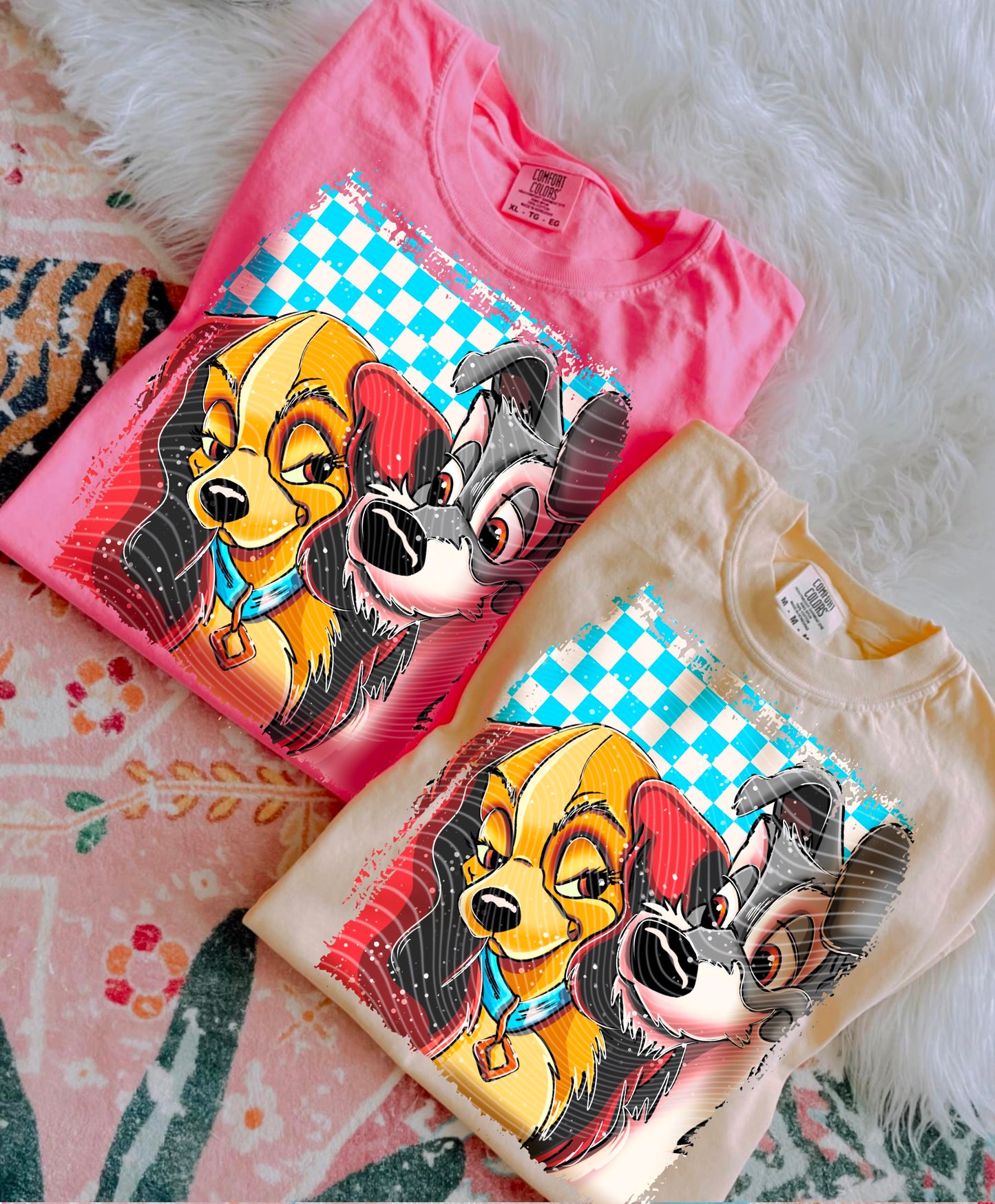 Lady & Tramp Selfie DTF Prints