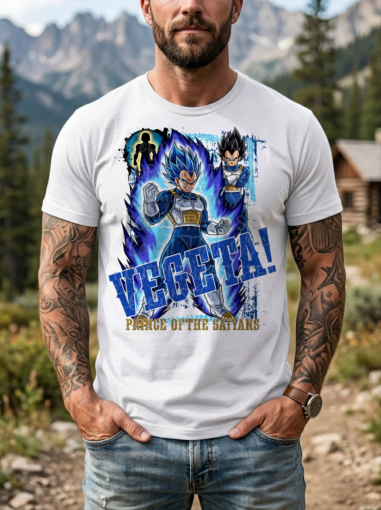 Vegeta DBZ DTF Print