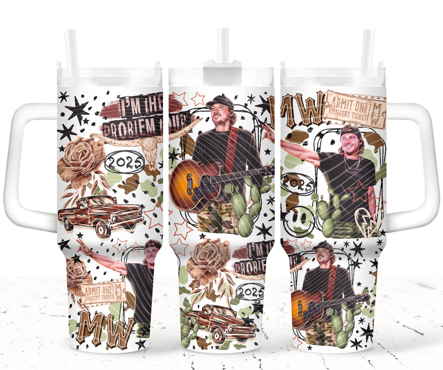 Boho Colors I’m The Problem 40 oz Tumbler Prints