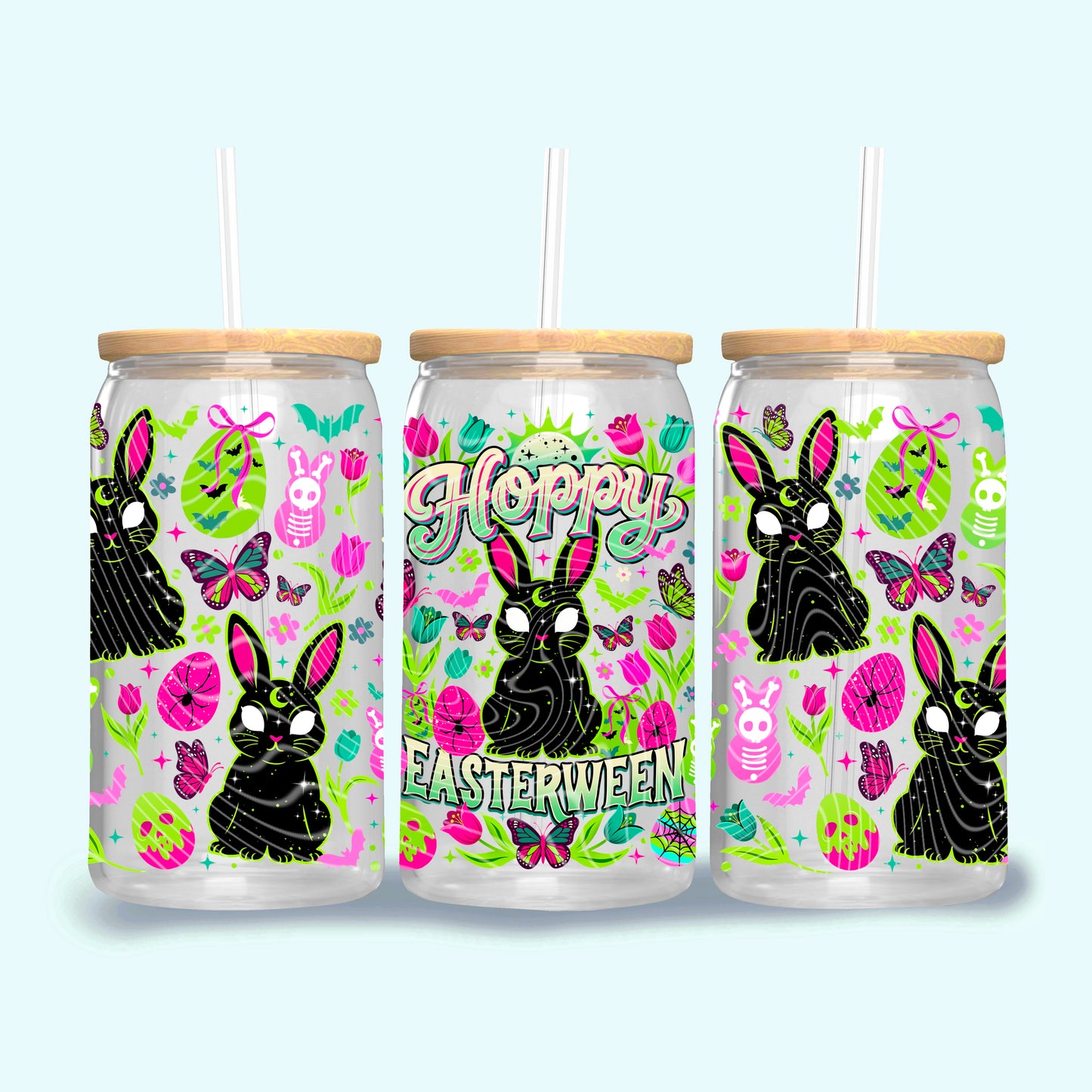 Hoppy Easterween 16 oz Glass Wraps