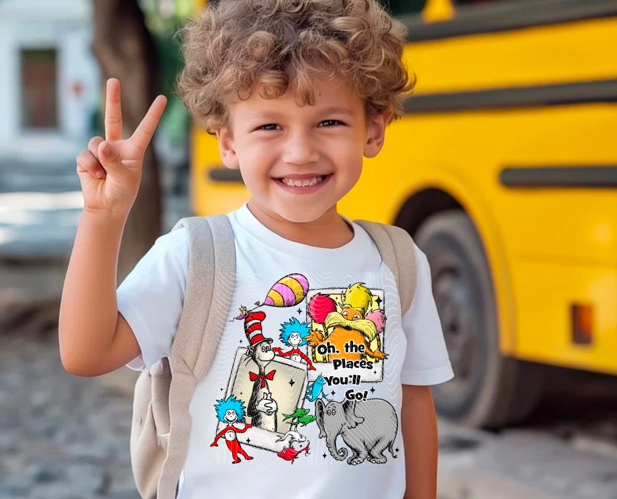 Polaroid Style Oh The Places You’ll Go DTF Print