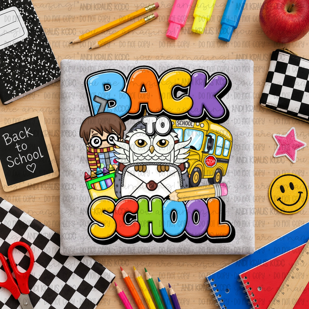 Back To School Harry DTF Print