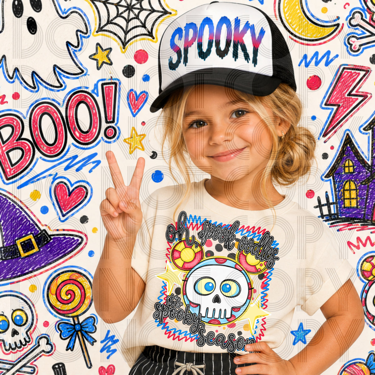 Oh Spook-Oodles It’s Spooky Season DTF Print
