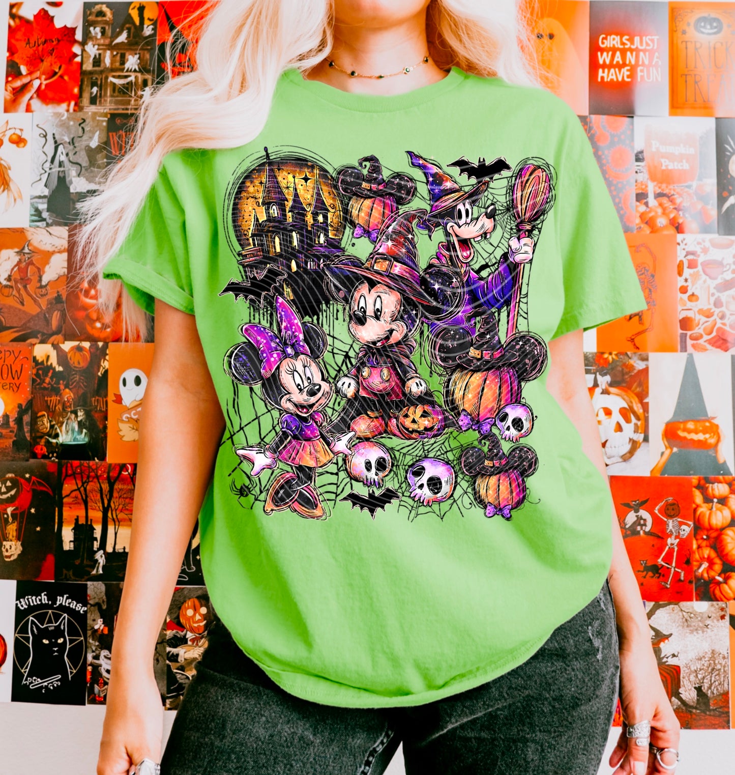 Halloween Mouse Friends DTF Prints