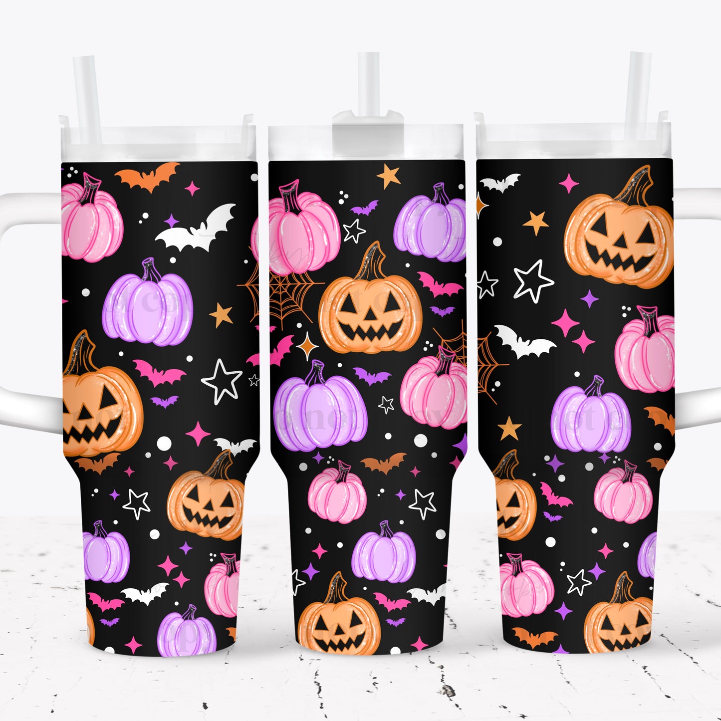 Colorful Pumpkins 40 oz Tumbler Print