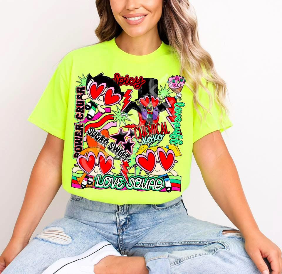LovePuff Power Crush Girls DTF Prints