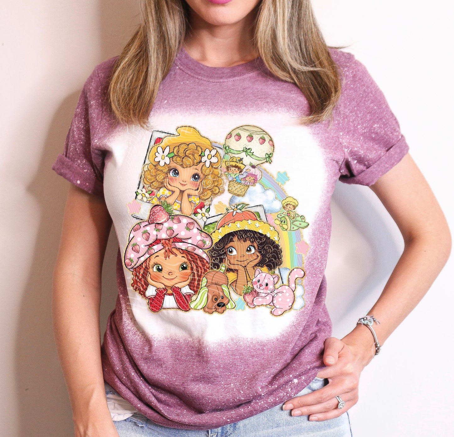 Strawberry Girl & Friends Polaroid DTF Print