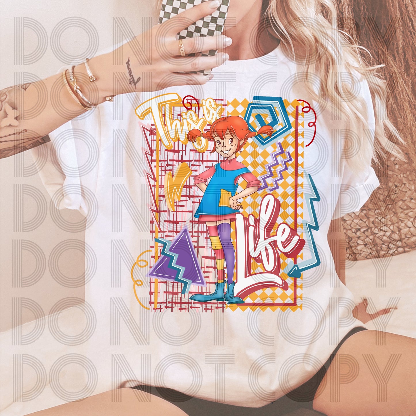 Retro Pippi DTF Prints