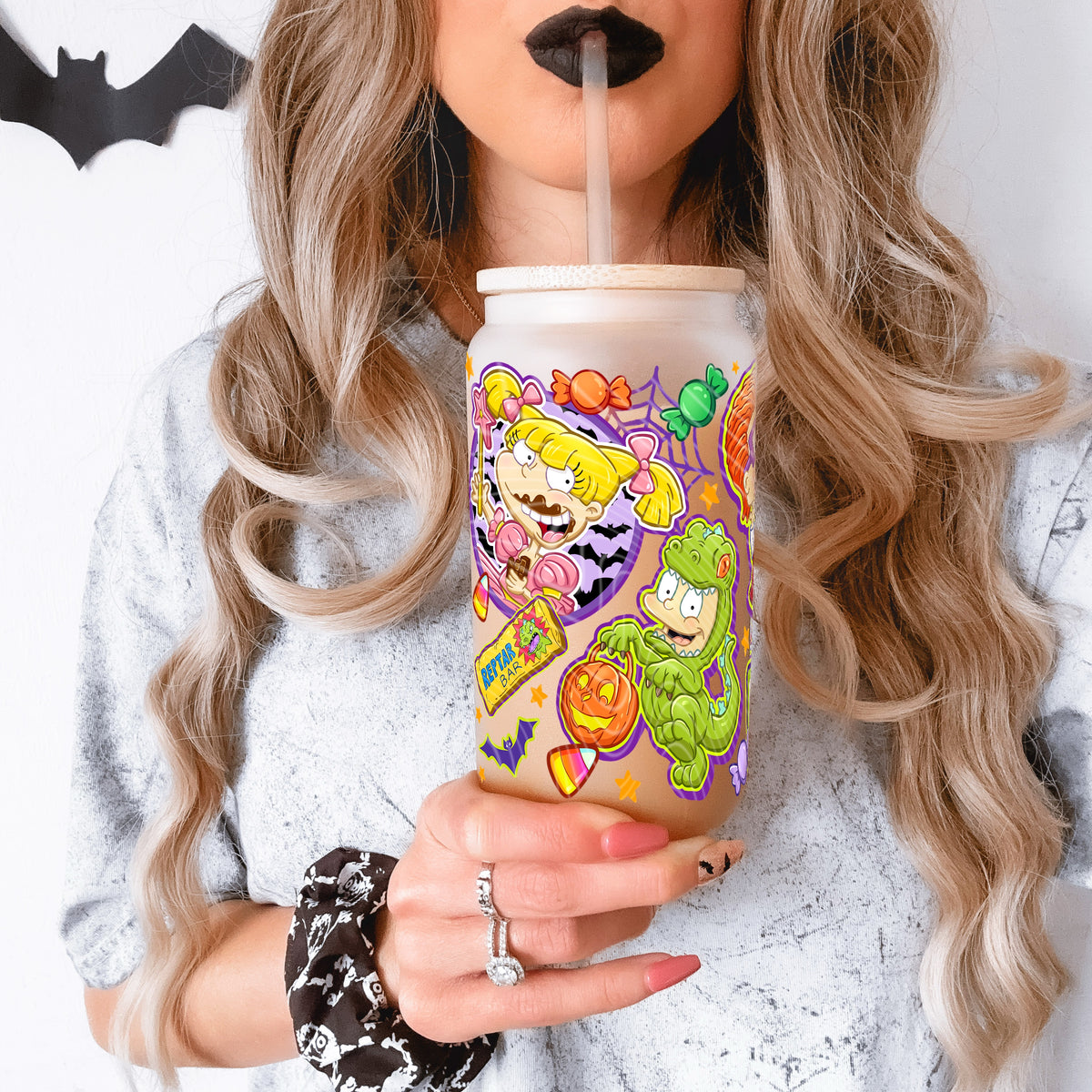 Rugrat’s Halloween 16 oz Glass Wrap