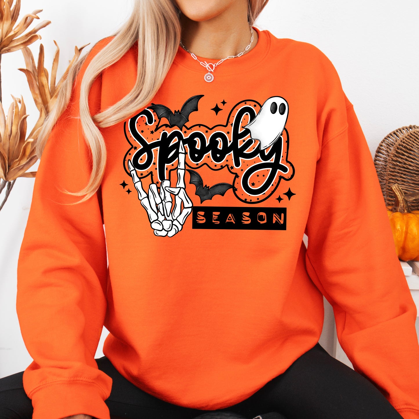 Spooky Season Skellie Hand DTF Print