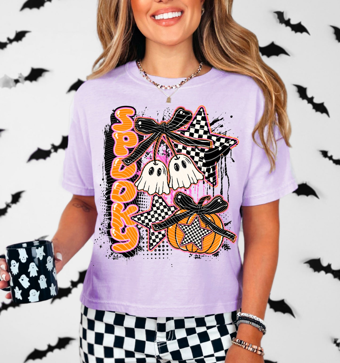 Spooky Pink Boo DTF Prints