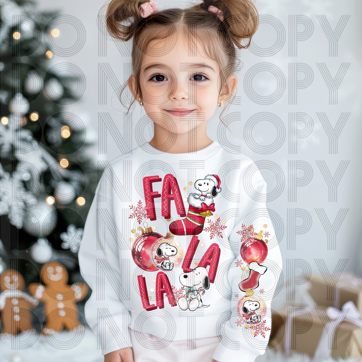 Fa La La Snoopy DTF Prints