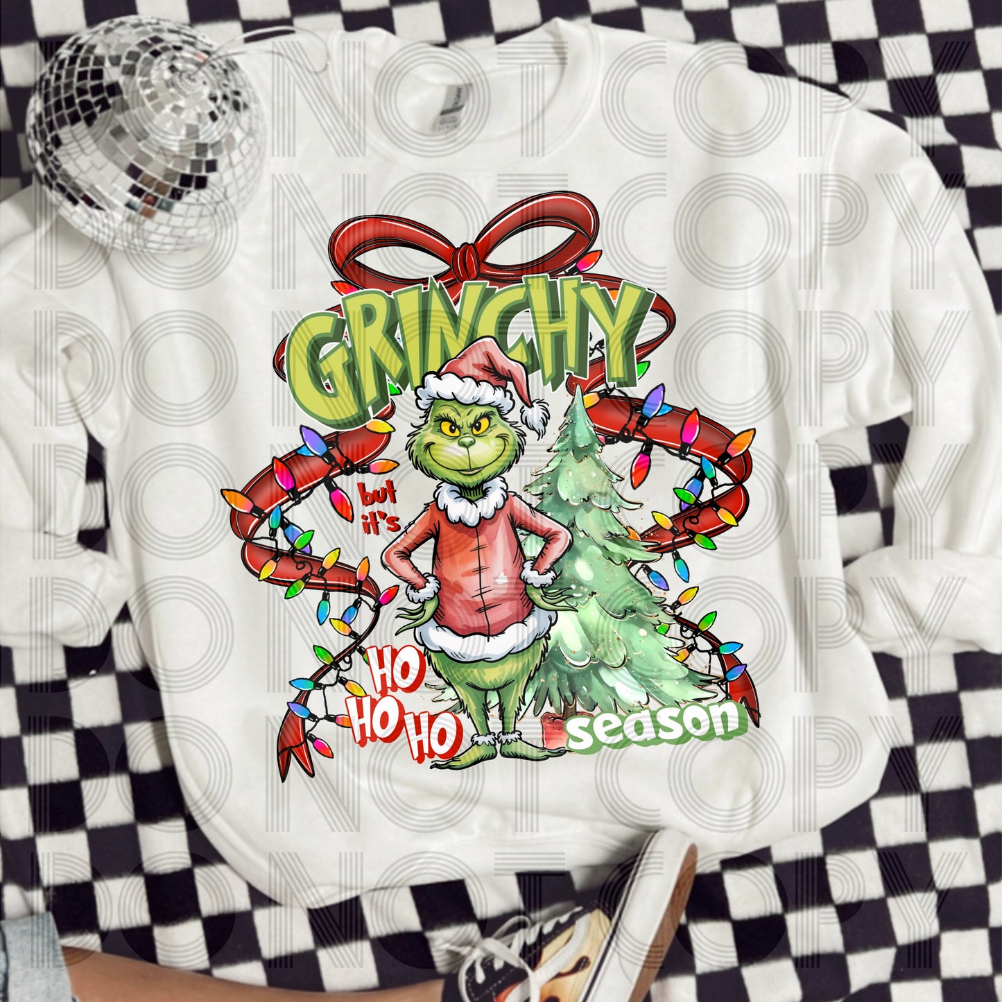 Grinchy But It’s HoHoHo Season DTF Prints