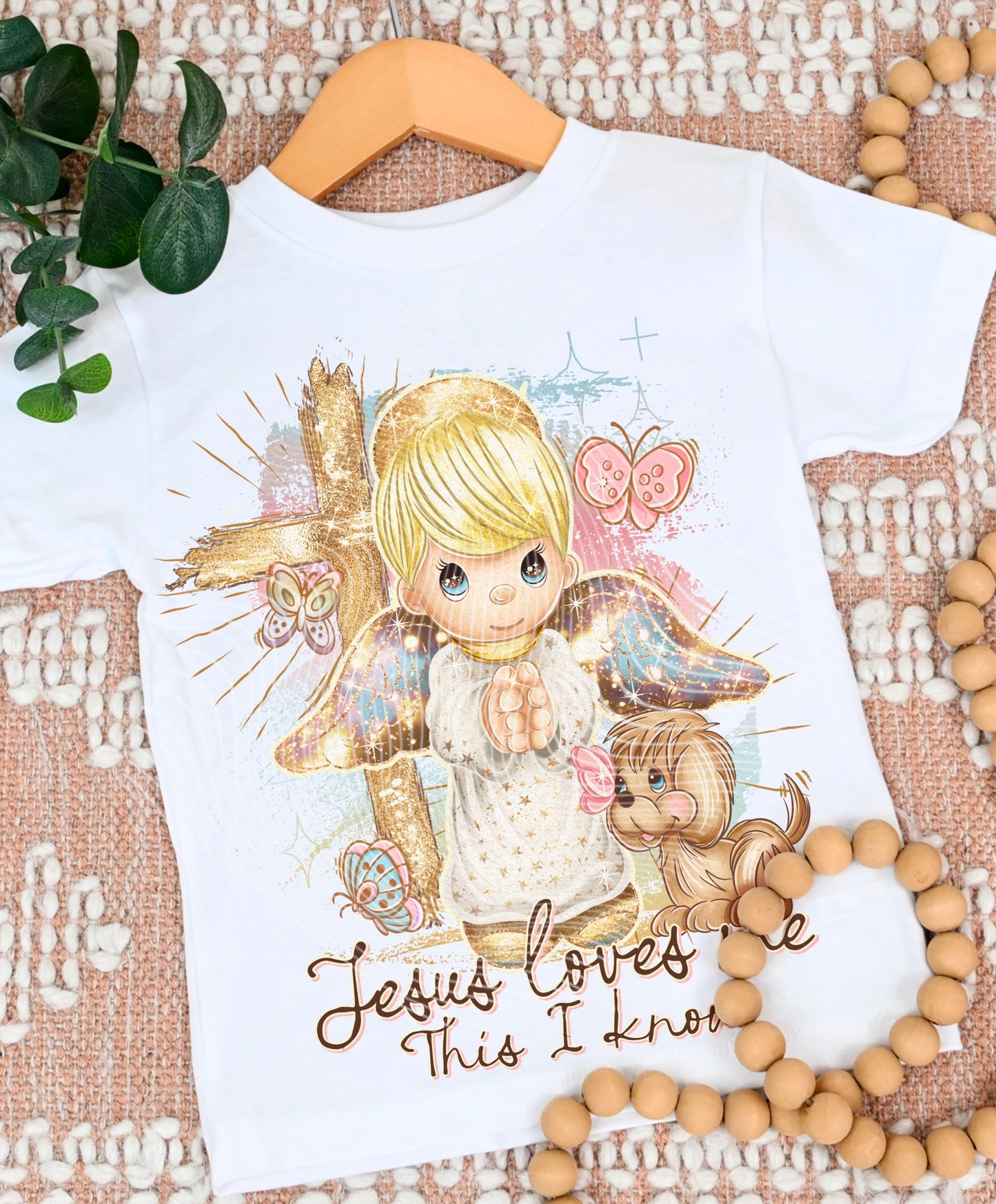 Jesus Loves Me, This I Know(Light tone/Pink version) DTF Print