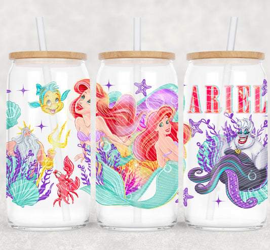 Ariel 16 oz Glass Can Wraps