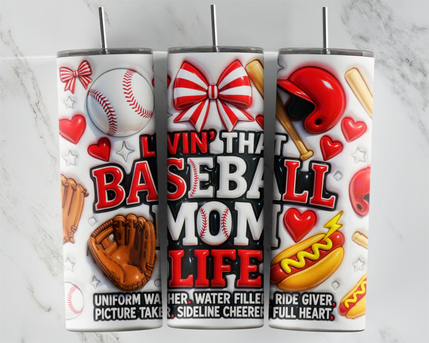 Livin’ That Baseball Mom Life Tumbler Wrap