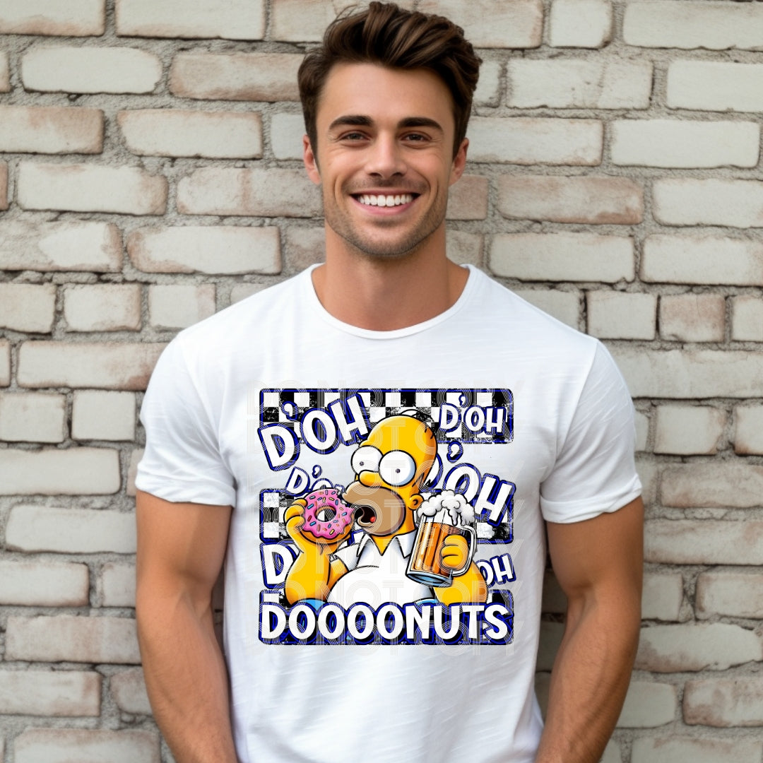 D’Oh D’Oh Dooonuts DTF Prints