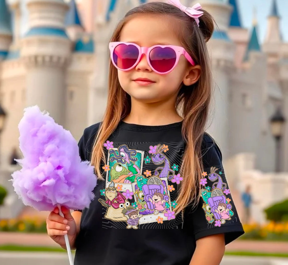 Monsters Collage Polaroid DTF Print