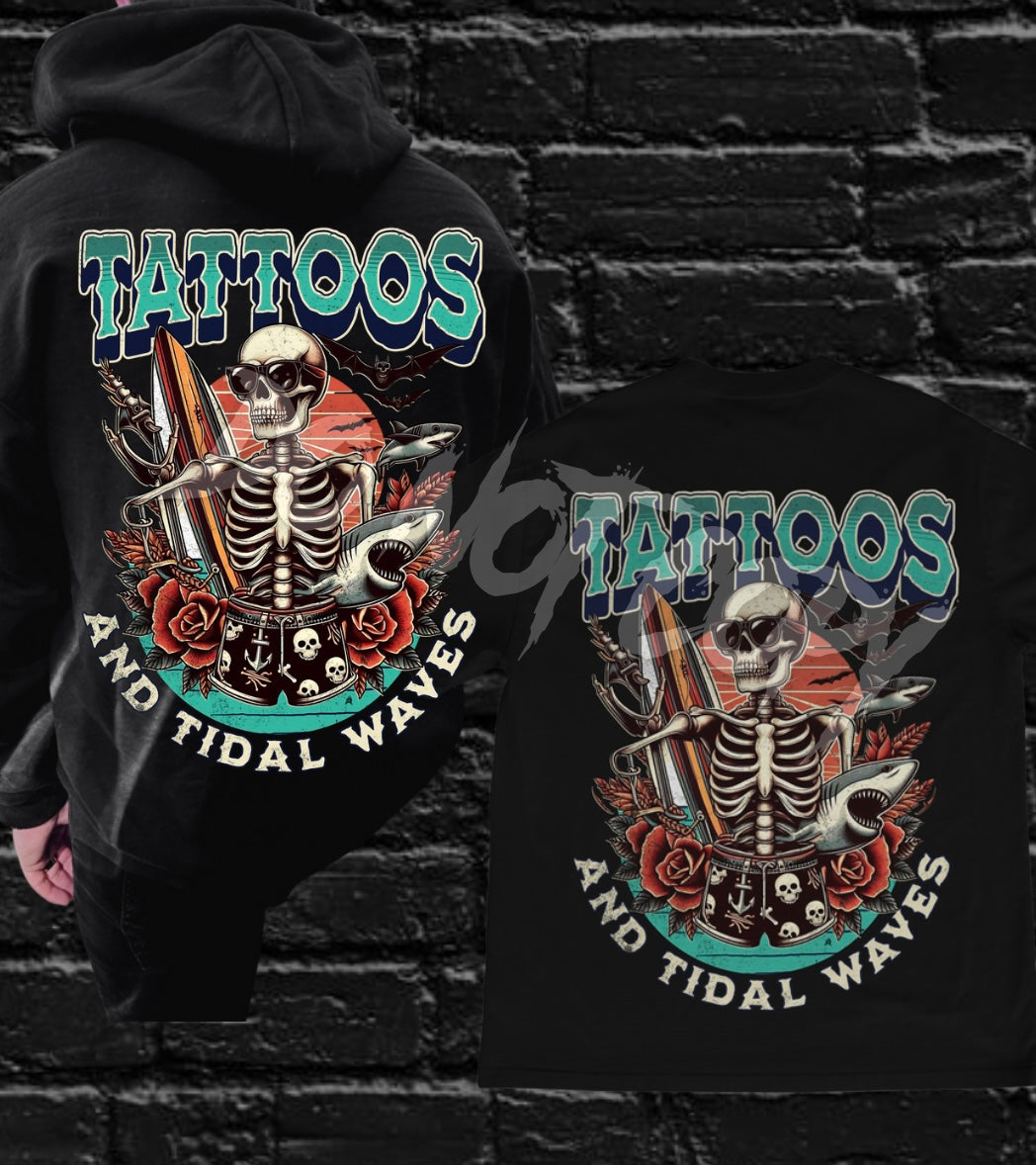 Tattoos And Tidal Waves DTF Print
