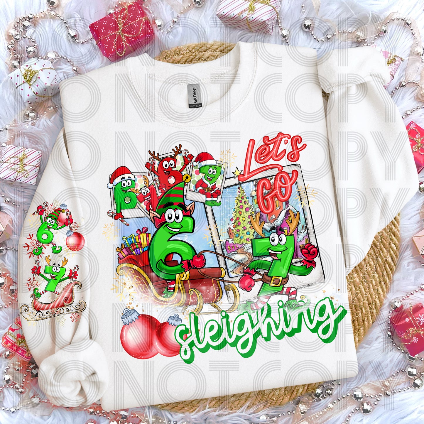 Let’s Go Sleighing (67) DTF Print