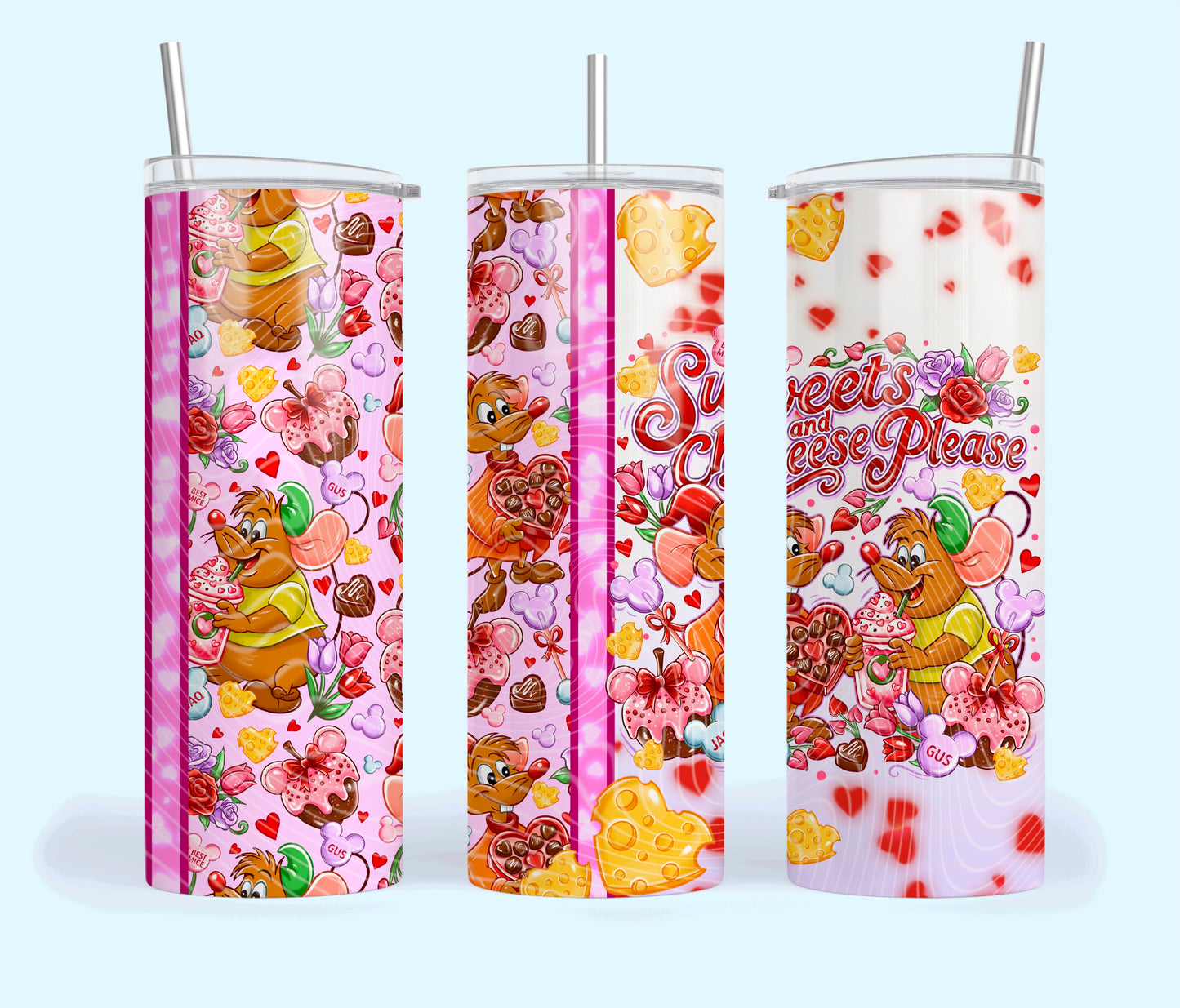Sweets and Cheese Please Tumbler Wrap